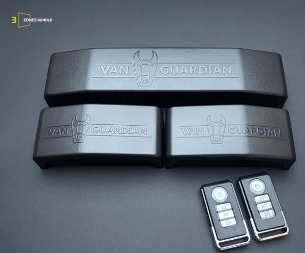 The VAN GUARDIAN Dual Alarm & 2 single Alarm Set With 2 Remotes