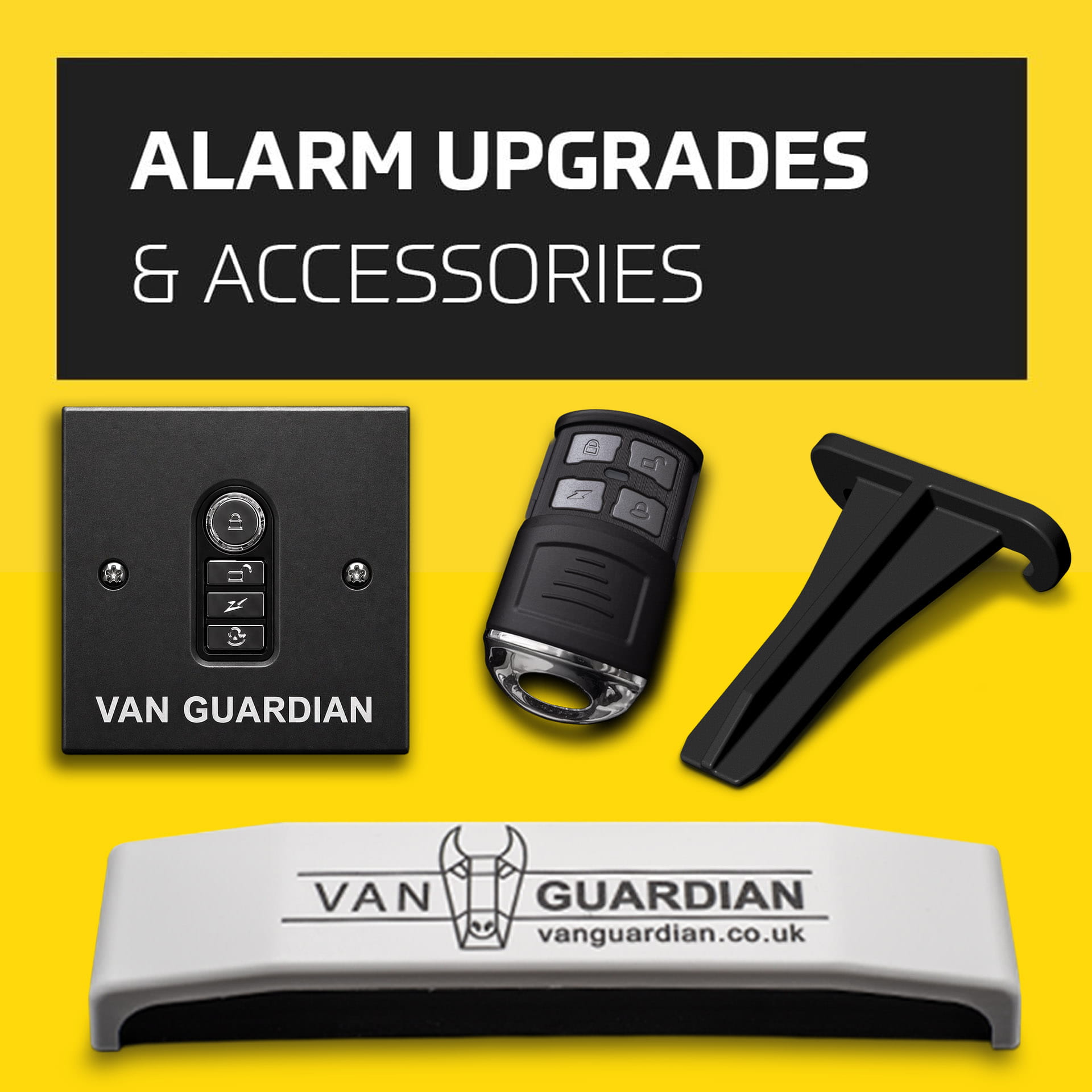 VanGuardian alarm system accessories for trade van security.